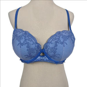 La Senza Blue Lace Push-Up Bra Size 34D